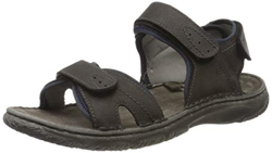 Josef Seibel Carlo 09, Sandalia con Pulsera Hombre, Negro (Titan/Kombi Te170 151), 40 EU en oferta