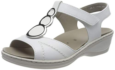 ara Colmar, Sandalias con Tira Vertical Mujer, Blanco (Weiss 15), 42 EU