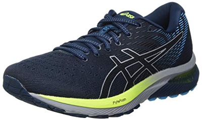 Asics Gel-Cumulus 22, Road Running Shoe Hombre, French Blue/Black, 46.5 EU