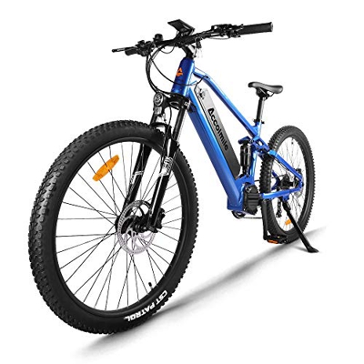 Accolmile Bicicleta de montaña eléctrica de 27,5 Pulgadas, Motor Central eléctrico BAFANG 48V 750W, con batería de Litio actualizado de 17,5 Ah, Shima