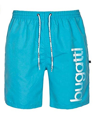 Bugatti® - Bañador para hombre en color azul marino, turquesa o negro Malibu Blue (Modelo: 2020). 6X-Large