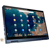 ThinkPad C13 Yoga Chromebook 33,8 cm (13.3") 1920 x 1080 Pixeles Pantalla táctil AMD Athlon Gold 4 GB DDR4-SDRAM 64 GB eMMC Wi-Fi 6 (802.11ax) Chrome OS Azul, Portátil en oferta