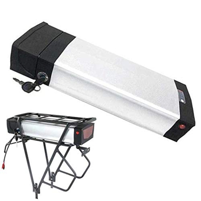 MTX-Racks E-Bici de la batería con V-Brake y la lámpara Posterior de 36V 12-33Ah Litio Li-Ion con Cargador, batería eléctrica de la Bicicleta de 250W 