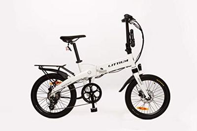 Littium Bicicleta eléctrica Ibiza Dogma 03 14A Blanca, Adultos Unisex, Plegable