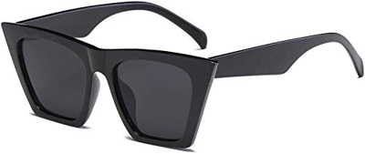 JFAN Gafas de Sol Cuadradas Ojo de Gato Retro Para Mujeres Hombres Protección UV400