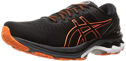 Asics Gel-Kayano 27, Road Running Shoe Hombre, Black/Marigold Orange, 44.5 EU en oferta