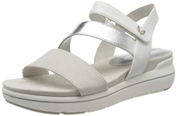 Marco Tozzi 2-2-28555-24, Sandalia con Pulsera Mujer, Blanco (White Comb 197), 40 EU precio