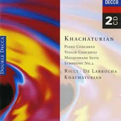 Khachaturian. Piano Concerto / Violin Concerto / Masquerade Suite / Symphony No.1 (Edicíon 2 CD) precio