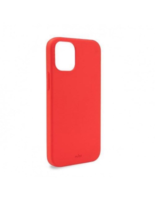 Funda de silicona Puro Rojo para iPhone 12 Mini