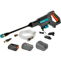 AquaClean 24/18V P4A Limpiadora de alta presión o Hidrolimpiadora Compacto Batería 250 l/h Negro, Azul, Naranja, Limpiadores de presión
