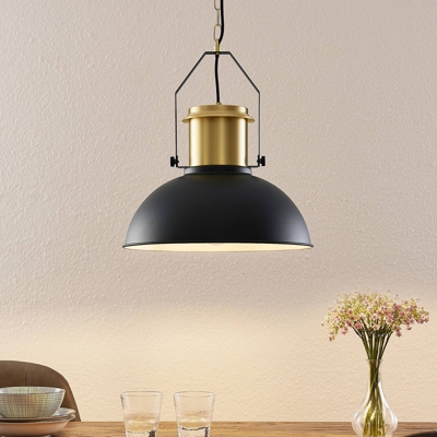 Lindby Freitjof lámpara colgante negro/latón mate