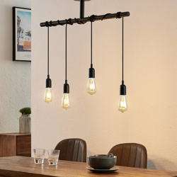 Lindby Kravos lámpara colgante 4 luces, negro características