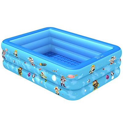 Ginkx Piscina Hinchable Familiar Piscina Rectangular para niños, Piscinas inflables para niños, Centro de natación Ideal para Todos los niños y Adulto