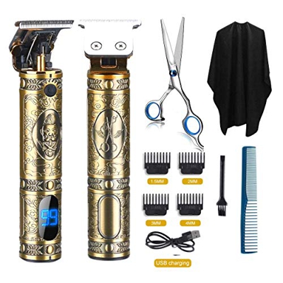 Cortacésped profesional eléctrico inalámbrico, cortapelos para hombre, afeitadora eléctrica, tendedero para barba, trimmer, afeitadora eléctrica para