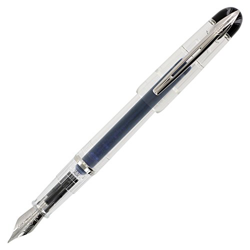 Waterman – Kultur: Pluma Estilográfica Cristal Translúcido CT, acabado cromado, lápiz acero Fine. en oferta