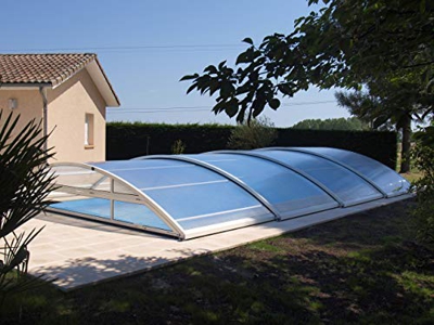 ABRITECH - Cobertizo de piscina CINTRA 4,80 m x 8,40 m