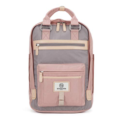 SEVENTEEN LONDON - Mochila 'Wimbledon' Moderna, Sencilla y Unisex con un Acabado Rosa y Gris en el Estilo de una Mochila escandinava, computadora port precio