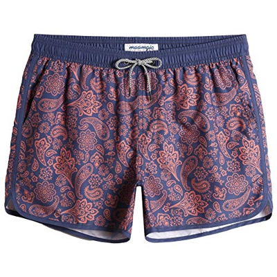 MaaMgic Bañador Hombre de Natación Secado Rápido Interior de Malla Pantalones Cortos d'Aire Vintage 80s 90s
