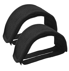 Pinsheng 2 Piezas Correas de Pedales, Correas de Nylon para Pedales de Bicicleta con Clip para el Dedo del Pie para Bicicleta de Piñón Fijo (Negro) características