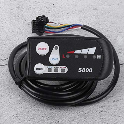 DAUERHAFT Exquisito Accesorio Profesional de batería para Bicicleta eléctrica Medidor LED Duradero Pantalla S800, para Trail Riding, para Entrenamient