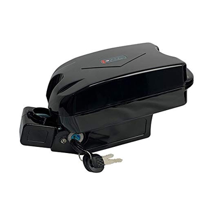 MXS 36v 48v Caja de batería de Bicicleta eléctrica Frog Ebike Caja de batería 60pcs 18650 Asiento de celda Tubo hacia Abajo Caja de batería vacía (36V