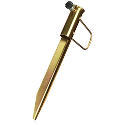 com-four® Soporte para sombrilla de Acero - Toma de Tierra para el jardín - Piqueta de césped para sombrillas - Paragüero con asa - Piqueta de Suelo c