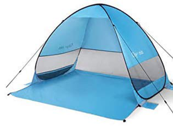 Glymnis Tienda de Playa Pop Up 2-5 Personas Tienda Instantánea Automática Tienda de Playa Portátil UPF 50+ de Gran Tamaño Buena Ventilación 200×165×13 características