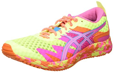 Asics Gel-Noosa Tri 12, Road Running Shoe Mujer, Safety Yellow/Dragon Fruit, 42.5 EU