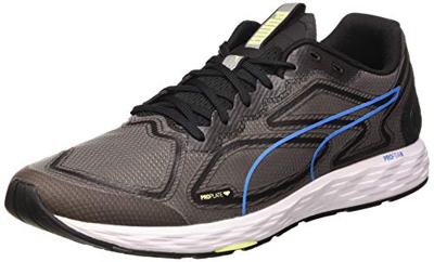 PUMA Speed 300 Racer 2, Zapatillas de Running Hombre, Negro Black/Nrgy Blue/Fizzy Yellow, 42.5 EU