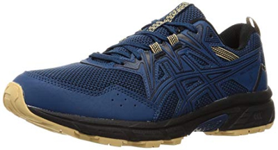 Asics Gel-Venture 8, Trail Running Shoe Hombre, Mako Blue/Black, 42.5 EU
