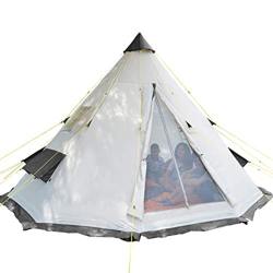 skandika Tipii - Tienda de campaña Tipo India - 6 Personas - diámetro 365cm - Columna de Agua 3.000 mm - Altura 250 cm precio