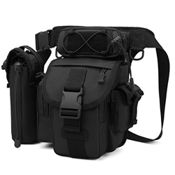 BAIGIO Bolsa de Pierna Tactica Hombre Riñoneras de Marcha Unisex, Bolsa de Cintura Multifuncional para la Pierna Militar para Pesca para Motociclismo  características