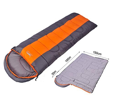 JUNSHUO Saco de Dormir para Acampar, Sacos de Dormir Rectangulares Extremadamente Ligero Portátil, Ideal para Montañism, Excursionismo, Senderismo, Mo
