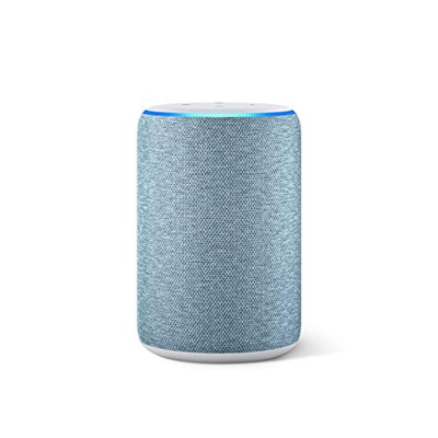 Amazon Echo (3.ª generación) reacondicionado certificado, altavoz inteligente con Alexa, tela de color añil