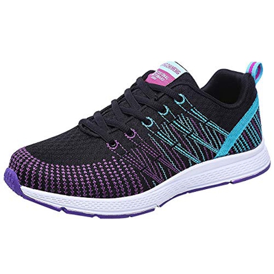 Zapatillas de Deporte Respirable para Correr Deportes Zapatos Running Cojines de Aire Calzado Mecedora Net para Estudiante Volar Zapatos Deportivas de