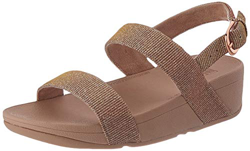 FitFlop Lottie Sandal-Holiday Glitz, Sandalias de Punta Descubierta Mujer, Rosa (Rose Gold 323), 42 EU características