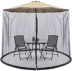 XBR Anti-Mosquito Nets Paraguas su Parasol en un Gazebo Plegable Jardín Mosquito Paraguas Cubierta Parasol de Red para Interior y Exterior, g (Tamaño: en oferta