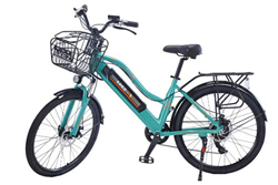 AKEZ 2020 Upgrade 26 Pulgadas Potente Bicicleta Eléctrica Para Mujeres Bicicleta De Montaña 350W Motor 36V/13AH Batería de Litio Extraíble Ebike (Verd características