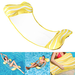 Aiglam Hamaca Flotante, Silla Inflable de Flotación 4 en 1 para Adultos, Hamaca Piscina Silla Cama Flotante Hamaca de Agua de Piscina Inflable con Inc en oferta