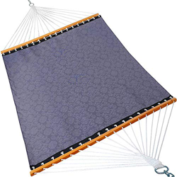 Hamaca HappyPicnic de secado rápido con doble barra de expansión de madera maciza, hamaca para piscina con cadenas, impermeable y resistente a los ray características