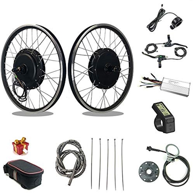 RICETOO Kit de conversación de Bicicleta eléctrica48V 1500W Rueda de Motor de Cubo con KT LCD4 Motor de Rueda de Casete Trasero Kit de conversación de