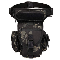 YFNT Exterior táctico Impermeable Pierna Bolsa Banana para Deporte Caminata Camping Militar Bolsa Molle cinturón Bolsa Moto para (Night Camouflage) características