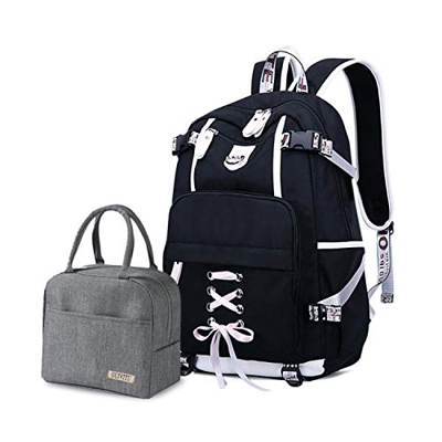 GUIVITU Mochilas Escolares Juveniles Bolsa Escolar niña Kawaii Mochilas Escolares niño Mochila para el Colegio Oxford Impermeable Mochila Mujer Casual