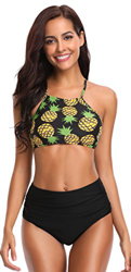 SHEKINI Bikini brasileño de Las Mujeres Set Up Bikini Top Bikini de Cintura Alta Shorts Deportes Traje de baño Split Traje de baño Traje de baño Grand precio