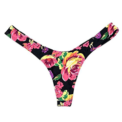 BaZhaHei Bikini de Mujer Traje de baño de Mujer Bikini de Mujer con Estampado brasileño Tanga de baño Bañador de Playa Traje de baño Camiseta de Mujer en oferta