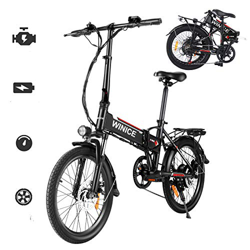 Vivi Bicicletas Electrica Plegable Adulto, 20'' Ebike Motor de 250W, Batería de Litio Extraíble de 36V 8Ah, 3 Modo de Trabajo, Profesional de 7 Veloci precio