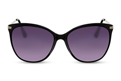 Cheapass Gafas de Sol Ojos de Gato Negras Diseño UV-400 Grandes XXL Metálicas Mujeres Hombres características
