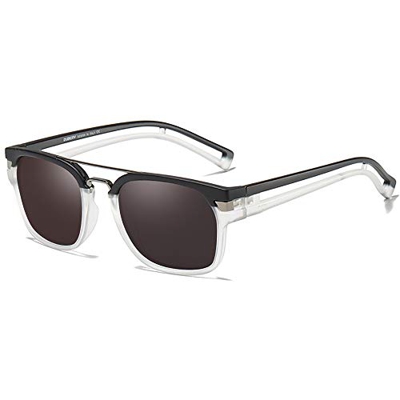SHEEN KELLY Gafas de sol cuadradas polarizadas para hombres Mujeres Gafas de sol retro de aviador Gafas de sol Tony stark Gafas de sol uv400 Gafas de 