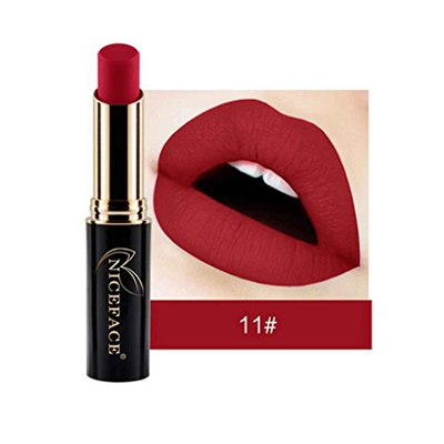 Floridivy 24 Colores NICEFACE Barra de Labios Mate Brillo de Labios a Prueba de Agua Larga duración de Labios Lápiz Labial del Maquillaje Desnudo del 