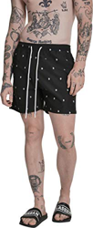Urban Classics Embroidery Swim Shorts, Pantalones Cortos para Hombre, Negro (Skull/Black/White 01699), XXXXX-Large en oferta